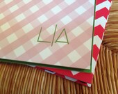 Personalized Gingham  tablet case