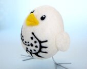 The Tattooed - Needle Felted Bird - Wool Felt