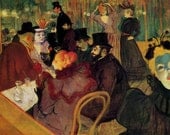 At the Moulin Rouge by Toulouse-Latrec - an Original 1954 Art Print