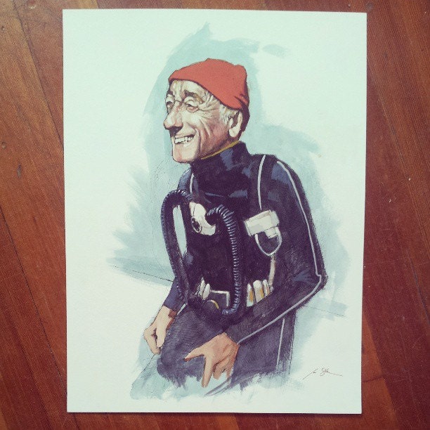 Jacques Cousteau - Original Painting