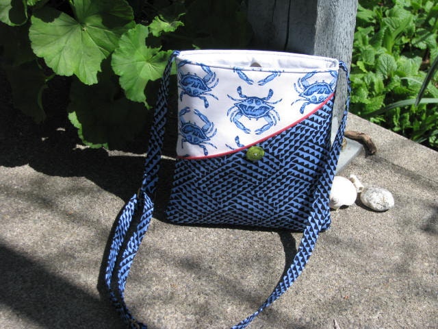 Crabby and Blue - Travel Tote - Crossbody Bag