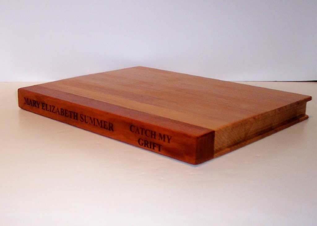 Laser Engraved Hardback Book Cutting Board