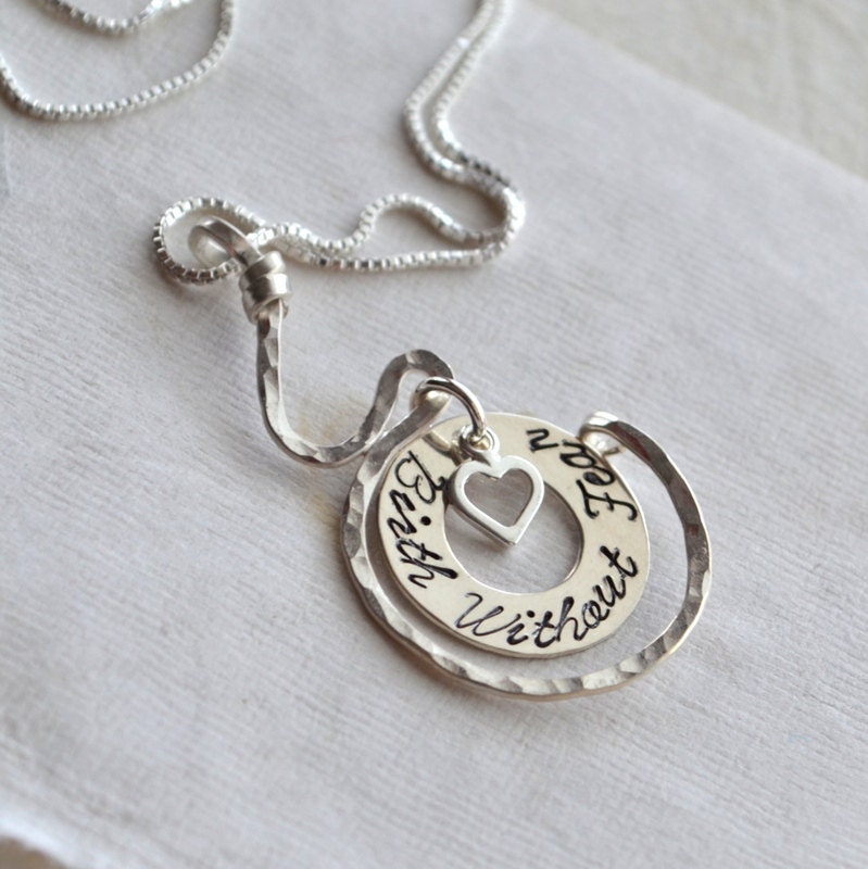 Birth Without Fear Pregnancy Heart Necklace Midwife Doula