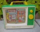 Vintage Fisher Price Sesame Street Television Radio