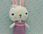 Easter Bunny Stuffed Rabbit Easter Basket Stuffer Gingermelon Bunny READY TO SHIP