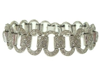 Art Deco Bracelet Coro Designer 1920s Art Deco Jewelry Vintage Wedding Bracelet