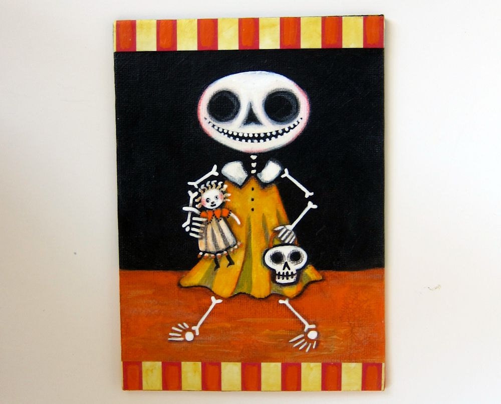 Clementine, an original Halloween painting