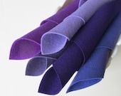 100% Wool Felt Sheets - Shades of Purple - Merino Wool Felt for Sewing, Crafting
