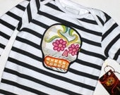 New  Sugar Skull Bodysuit Size 3m,6m