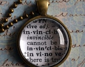 Invincible Dictionary Pendant