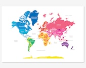 Bright World Map