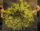 Fall Dahlia Silkscreen Print - Limited Edition