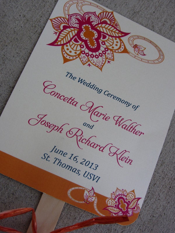 DEPOSIT: Concetta's  Wedding Fan Program