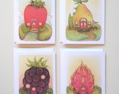 Fruit House's - 4 Card Set