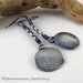 Sterling silver rustic long shell dangle earrings - Sea Shells  -
