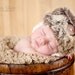 Newborn Baby Hat - Hunter Hat - Baby Boy Hat - Knit Hat - Fuzzy Flap - Newborn Photo Prop - Baby Aviator Hat - SIZE NEWBORN