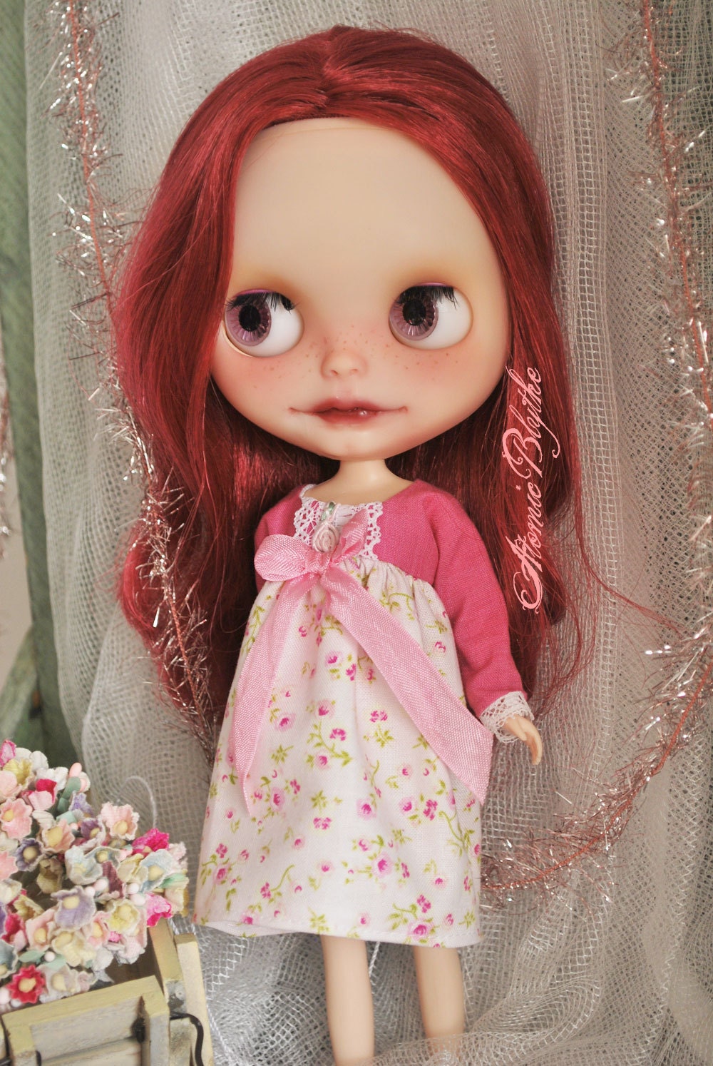 Atomic Blythe Sweet Roses Dress for Blythe