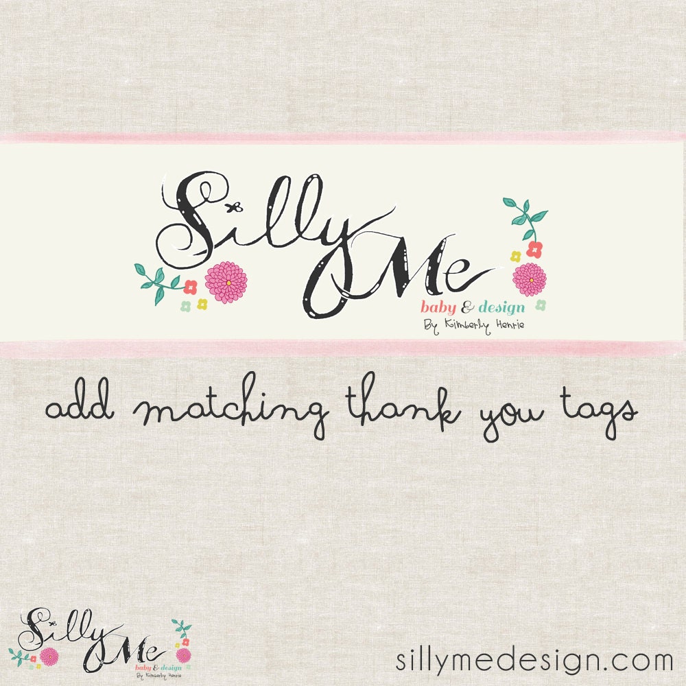 MATCHING PRINTABLES-Custom Thank You Tags