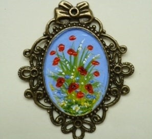 Original Miniature Oil Painting Dollhouse Art  OOAK by Sandie Coe