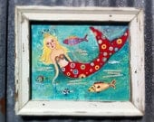 Folk Art Mermaid Wall Decor