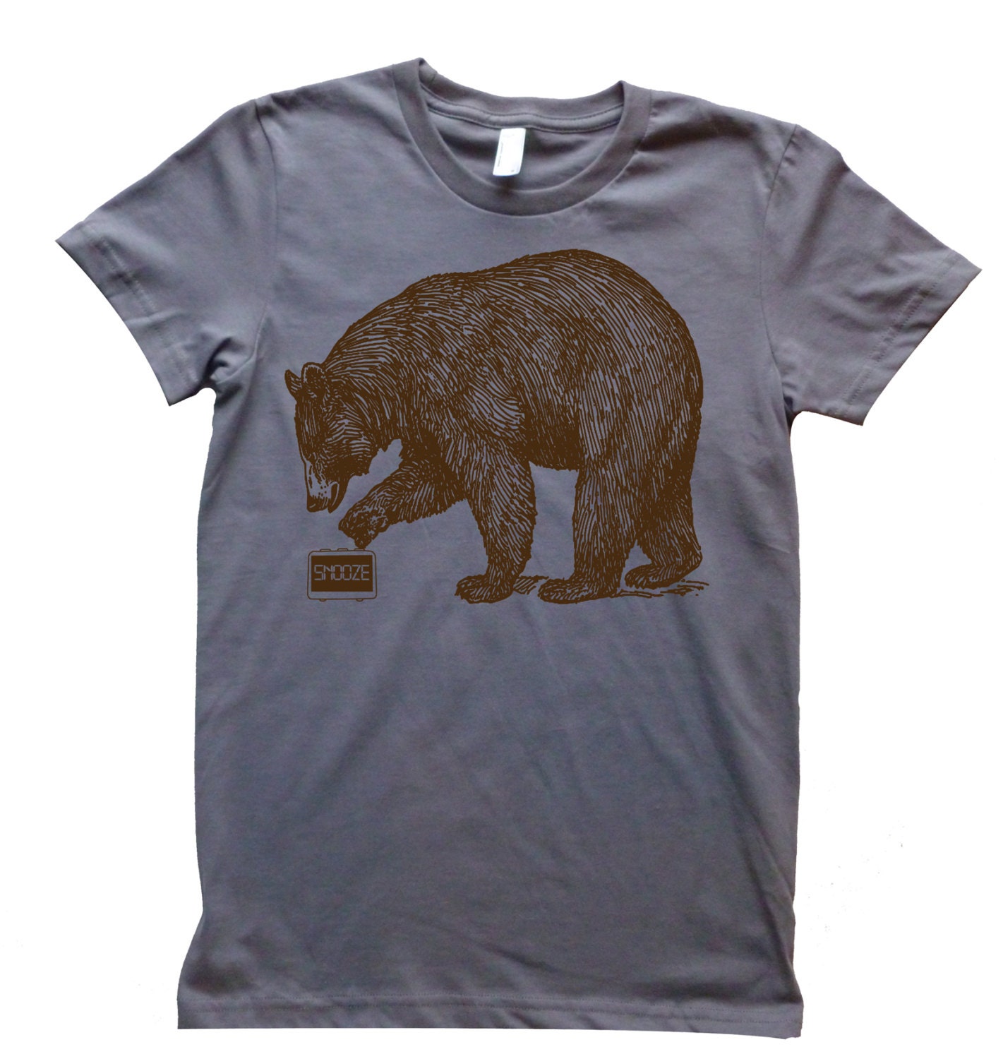 Snooze Bear Women's T-Shirt American Apparel S, M, L, XL In 5 Colors