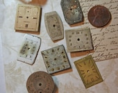 Vintage WATCH Faces (8) for Steampunk and Altered art