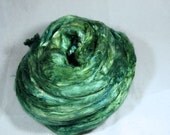 Bombyx Cultivated Silk Combed Top - Sage - 1oz