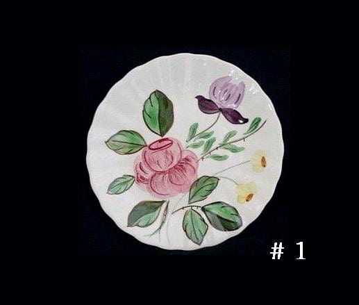 Blue Ridge Pottery JUNE BOUQUET 6.25" PLATE Pink Rose Purple Country Garden Victorian Chic Vintage Southern Potteries Dinnerware(6316)