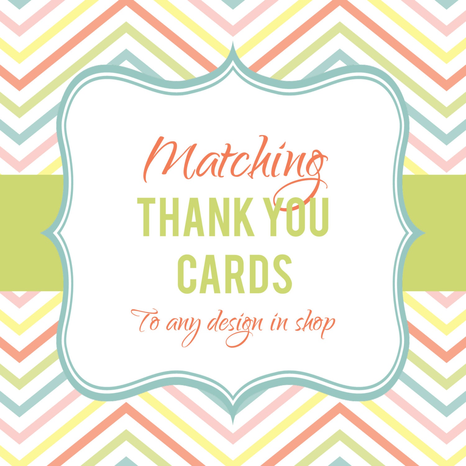 Matching Add On Thank You Card