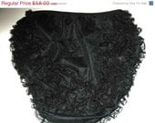 Vintage Lace Bloomers Panties Ruffled Knickers Underwear Black Nylon 2 Pair 1950's New Old Stock
