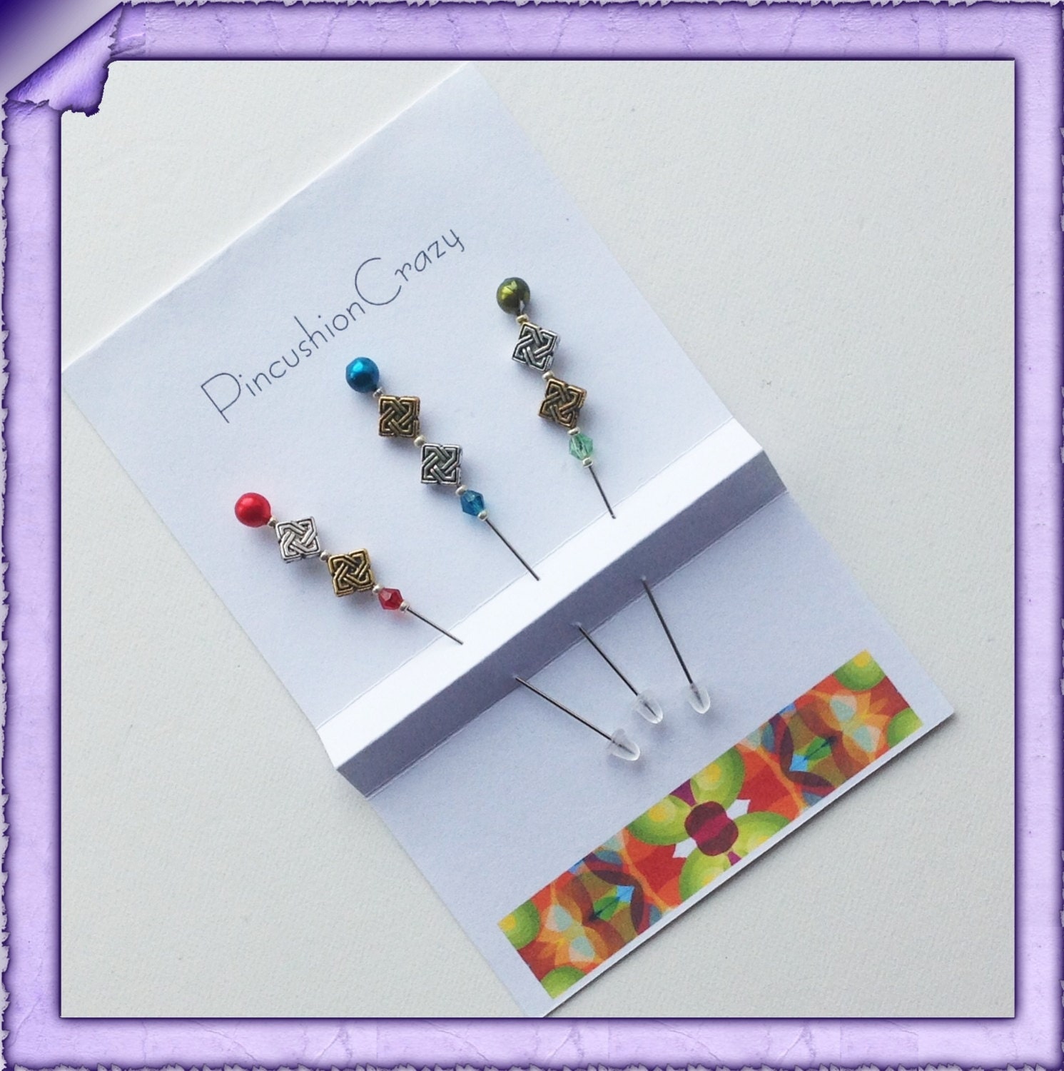 Decorative Counting Pins - Cross - Stitch Pins - Pincushion Pins