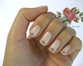 Shabby Very Chic Colorful Two Vintage Rose Floral Spray Nail Art Waterslide Miniature Water Decals - fw-044