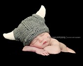 Baby Viking Hat Newborn 3m 6m Crochet Baby Boy Hat Photo Prop Medieval Boy Girl Clothes Gender Neutral Football Team Christmas Gift