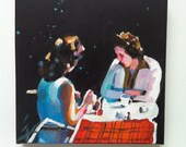 friendship / original acrylic painting on canvas