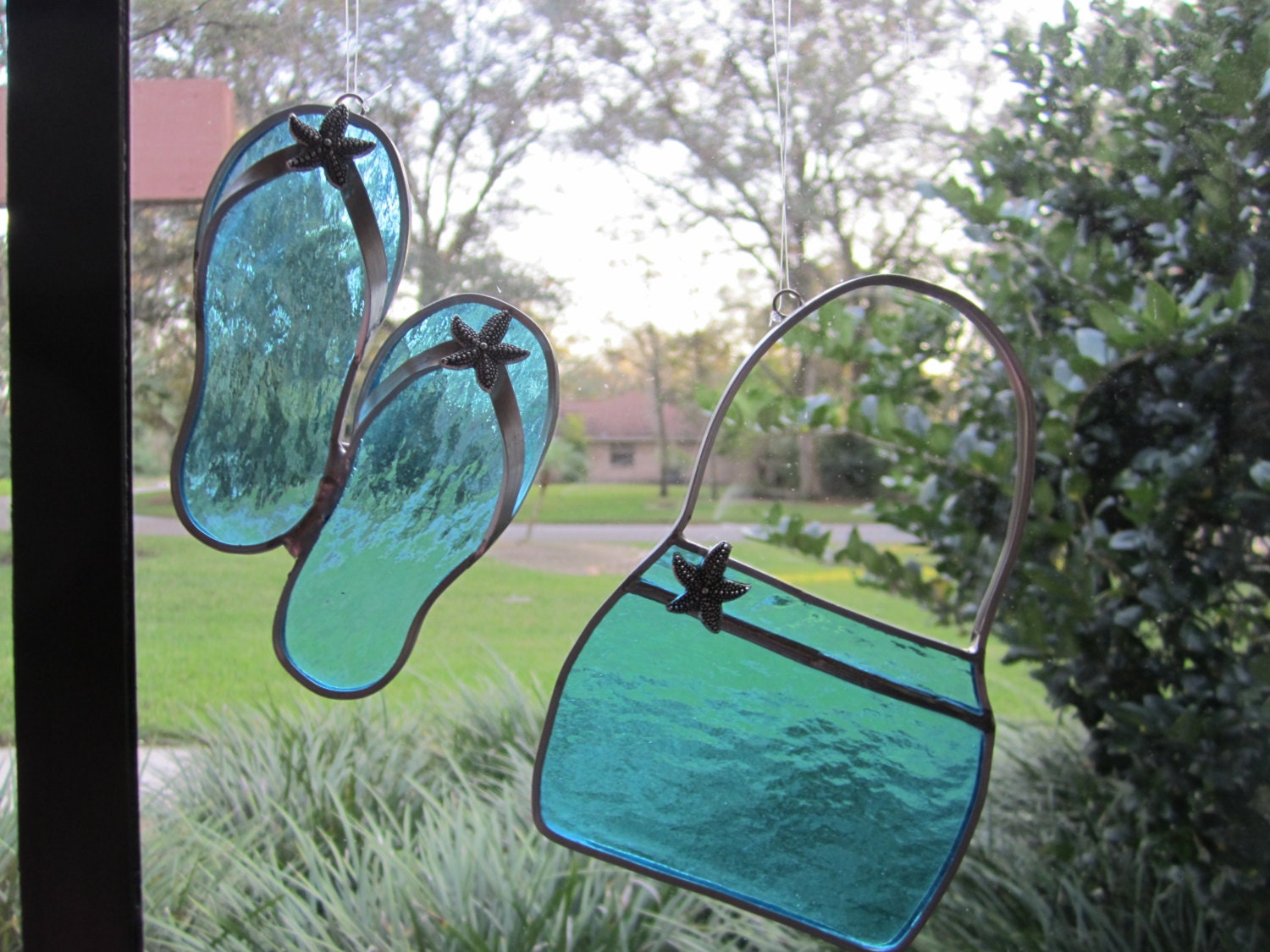 Starfish Flipflops/Purse Suncatchers