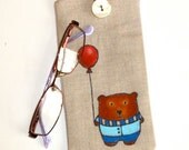 Bear with a red balloon Painting on an iPhone 4, 5 - Ipod Case, Simple and stylish phone cover