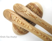 Hair Sticks Spalted Sycamore Wood Hair Bullets Grahtoe Handmade