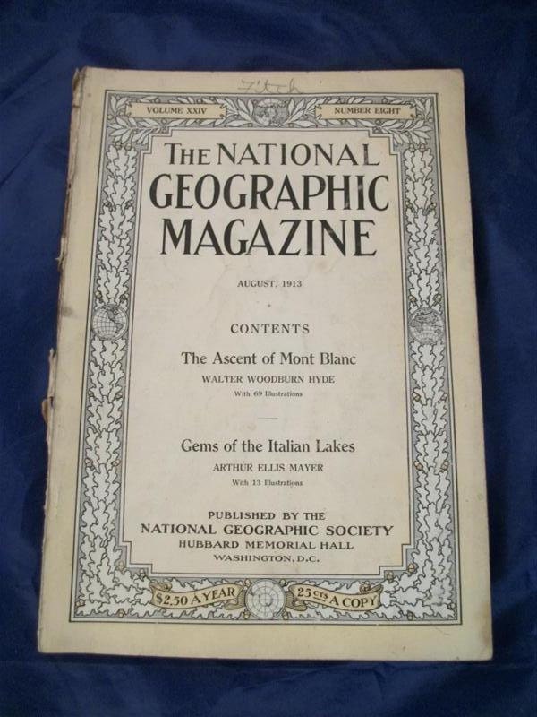 August 1913 National Geographic Magazine