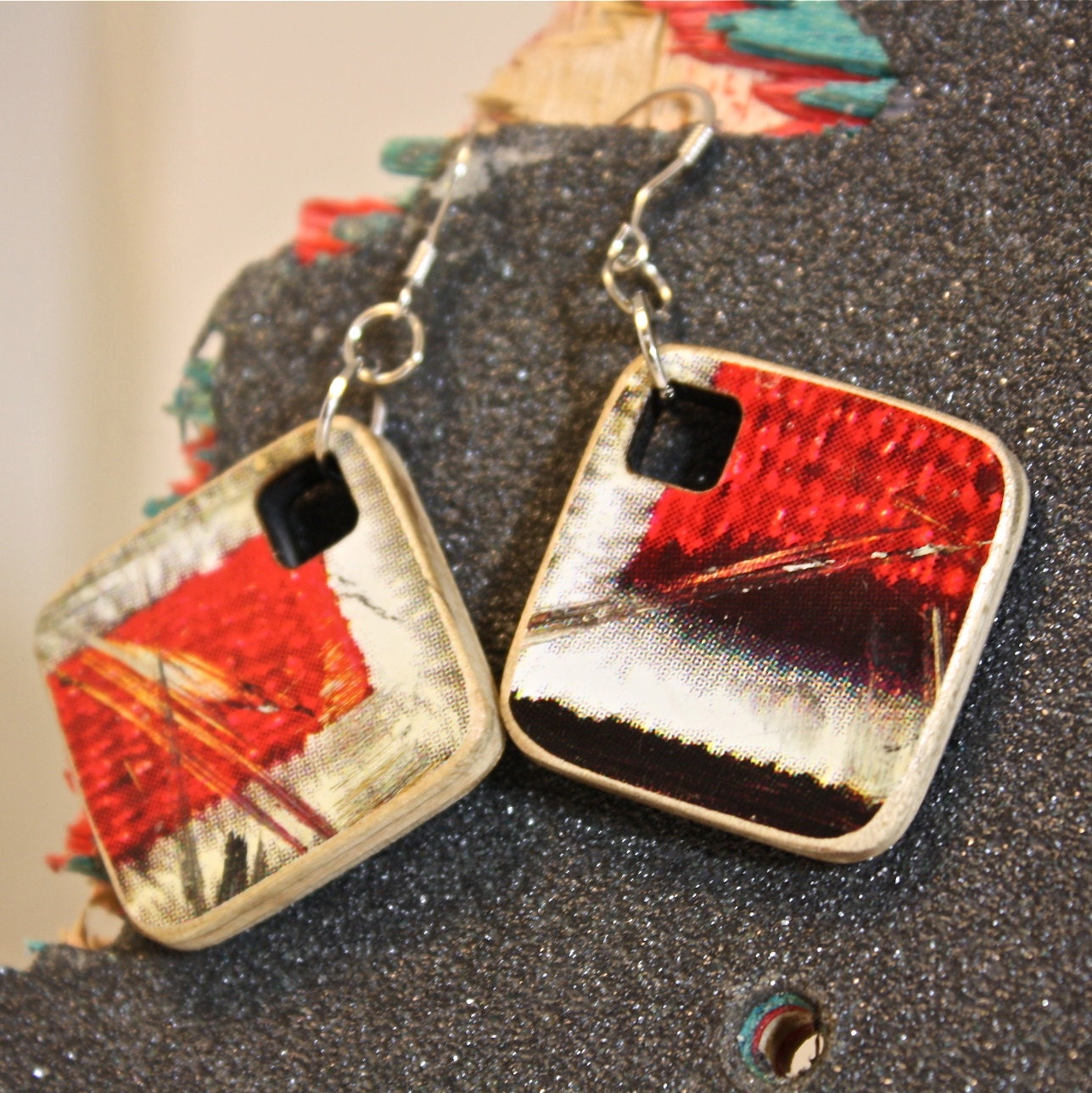 Reclaimed Skateboard Earrings
