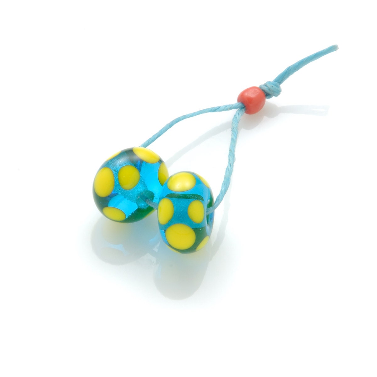 two dotty beads