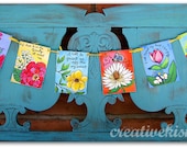 REGULAR size Paper Blessings Banner - Prayer Flags with Art by Regina Lord