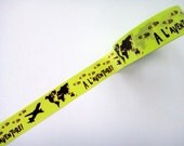 Cute Travel Themed Washi Paper Deco Tape - Footprints, Airplane / Aeroplane, World Map / Globe / International Country / Foreign Countries