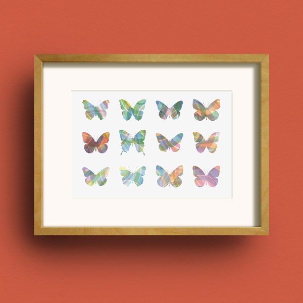 Butterflies No.2 - A4 Giclee Print