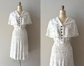 1930s dress / vintage 30s dress / Fresh Sprout dress