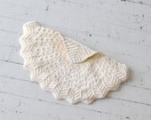 crochet bag / cream crochet clutch / La Luna bag