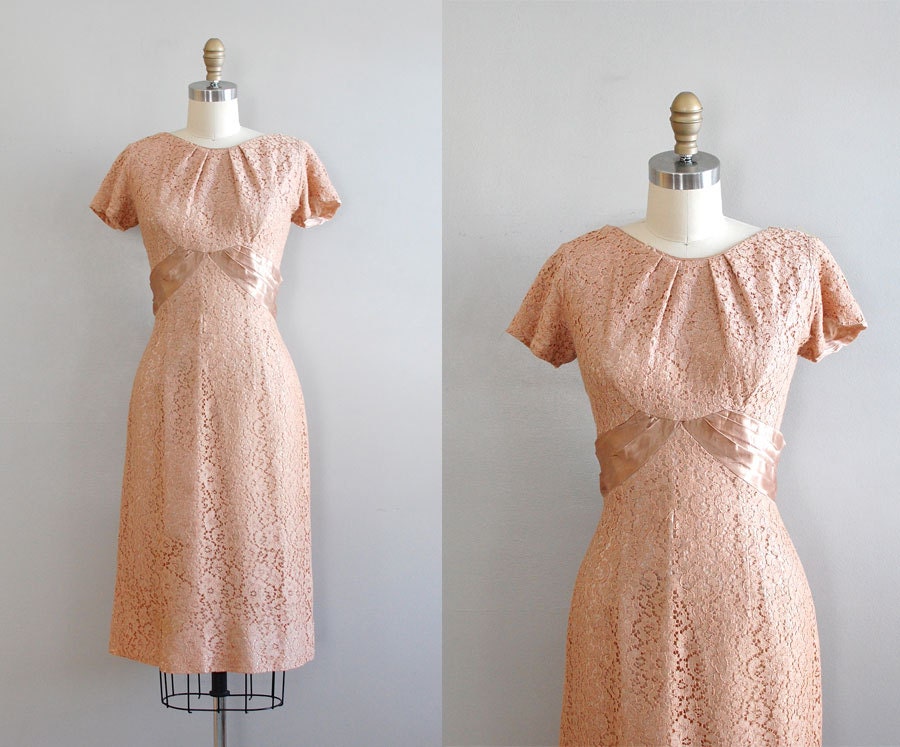 lace 1950s dress / 50s lace dress / Who's Sorry Now dress