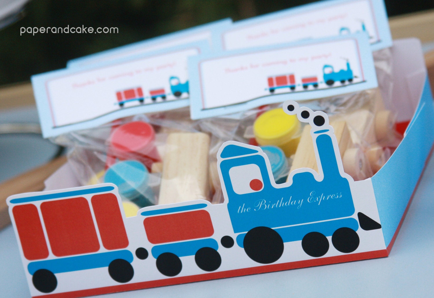Train Birthday PRINTABLE Party Collection - You Customize EDITABLE TEXT Instant Download