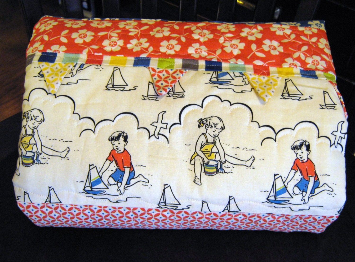 Baby Quilt Beach And Bunting Unisex