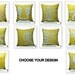 Yellow Nautical Pillow Covers, 18 x 18 Throw Pillow Covers - set of 2, Yellow Linen Pillow White Nautical Embroidery, CHOOSE THE DESIGN