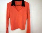 Vintage 90's Moschino Cheap and Chic contrast collar shirt